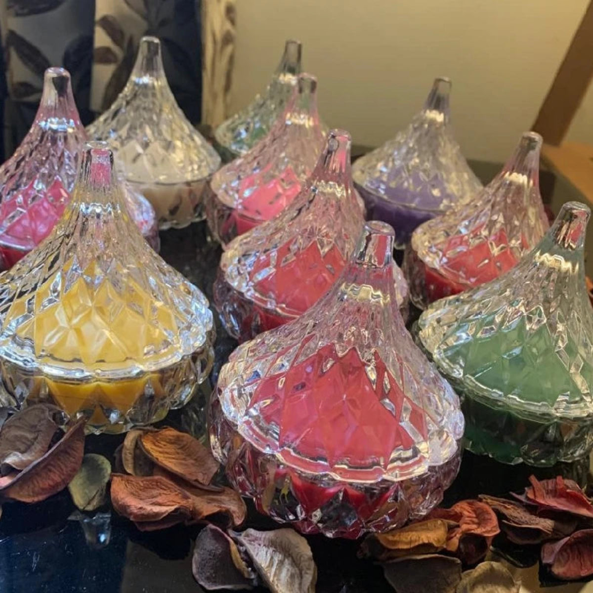 Crystal Drop Shaped Scented Candle