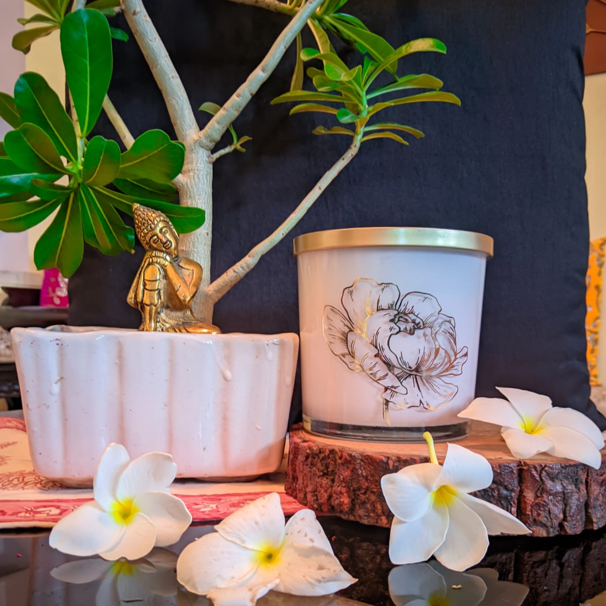 850ml Scented Glass Jar Candle Jasmine