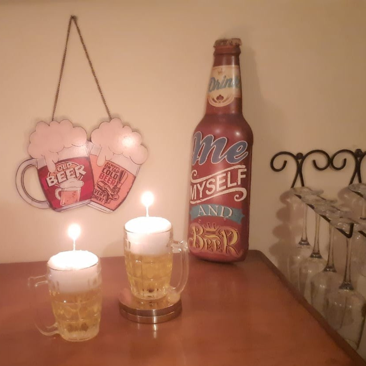 Beer Scented Gel Candle