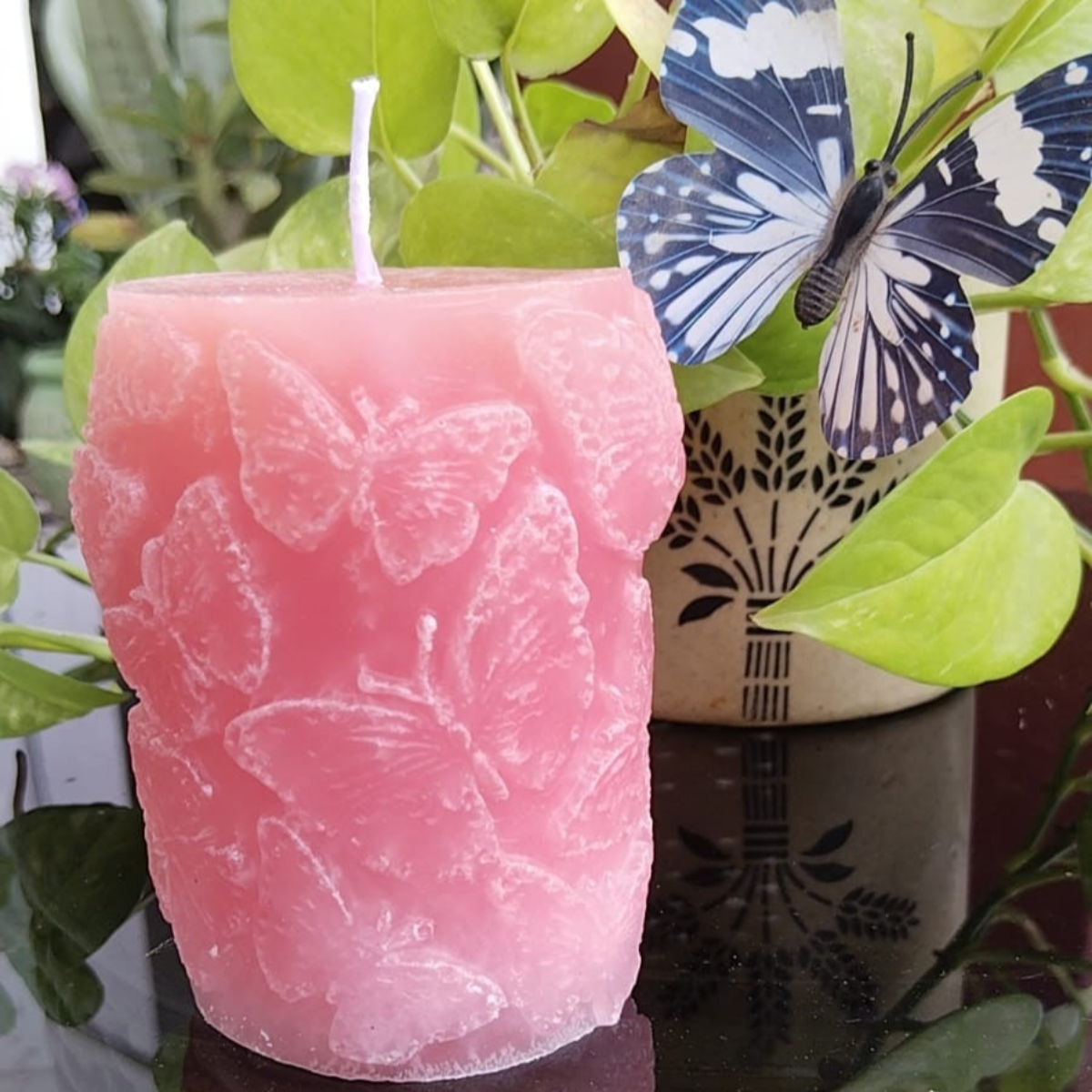 Butterfly Design Scented Candle Rosemary