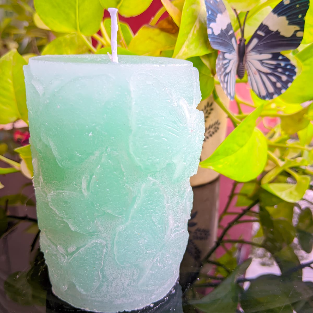 Butterfly Design Scented Candle Lemaongrass
