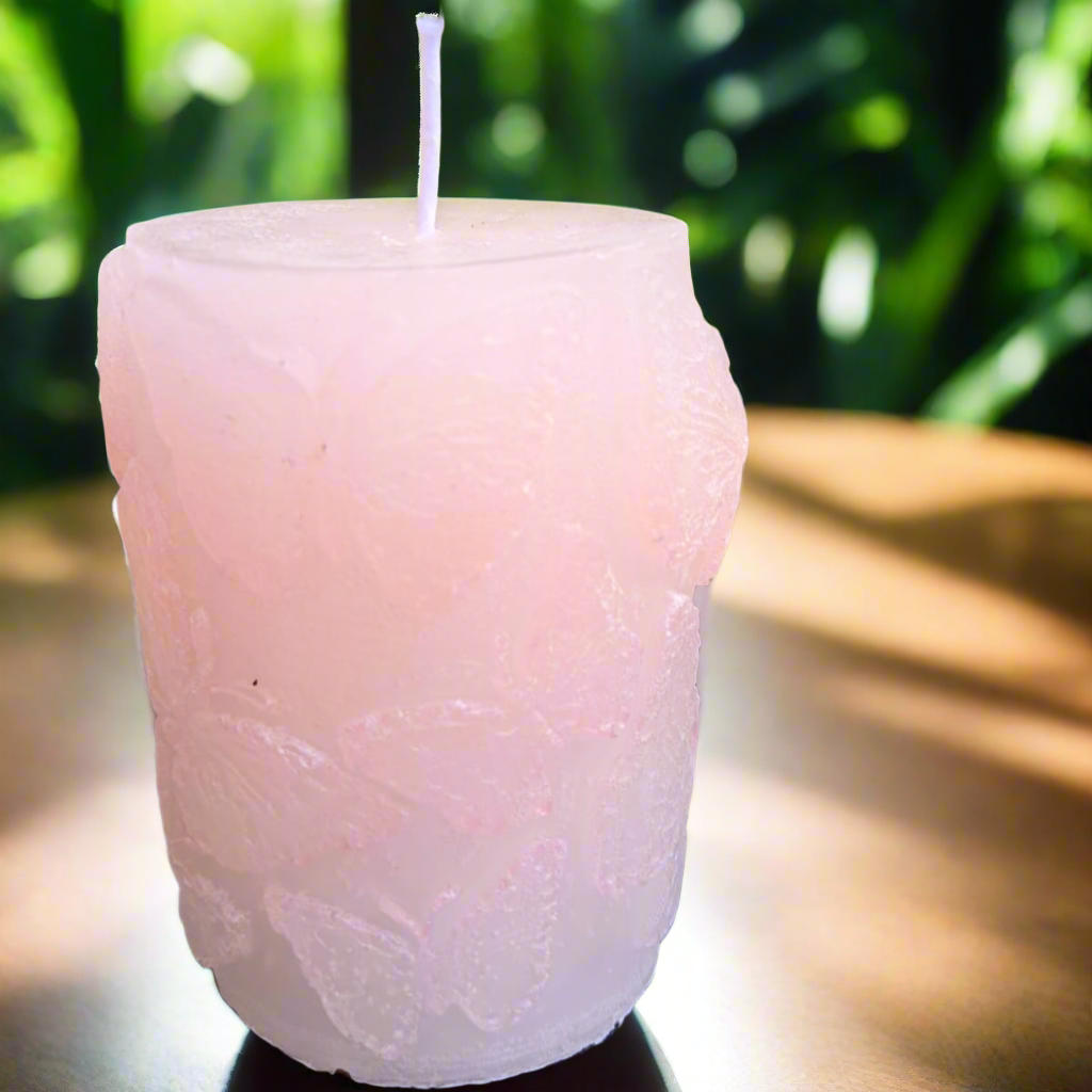 Butterfly Design Scented Candle Mogra