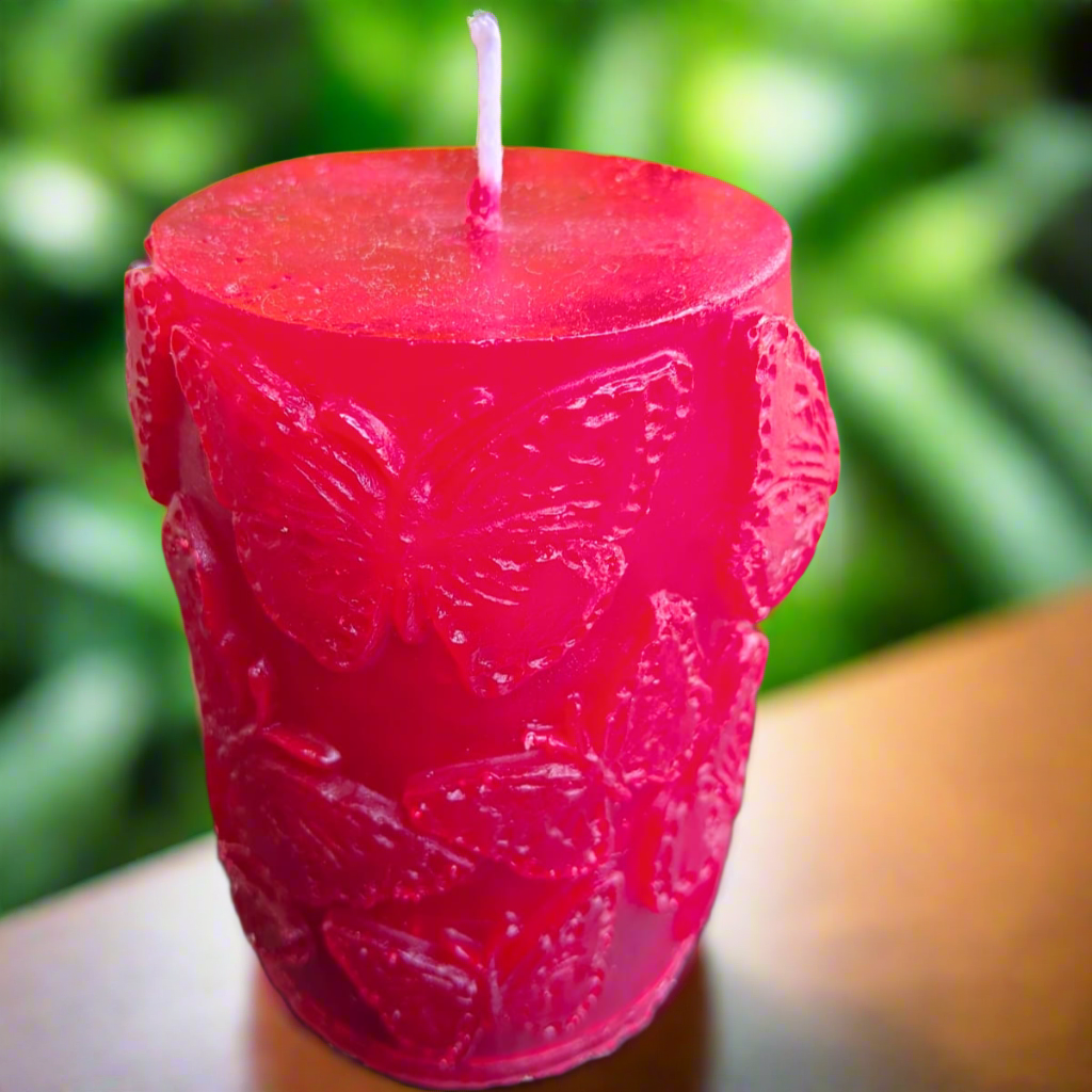 Butterfly Design Scented Candle Rose