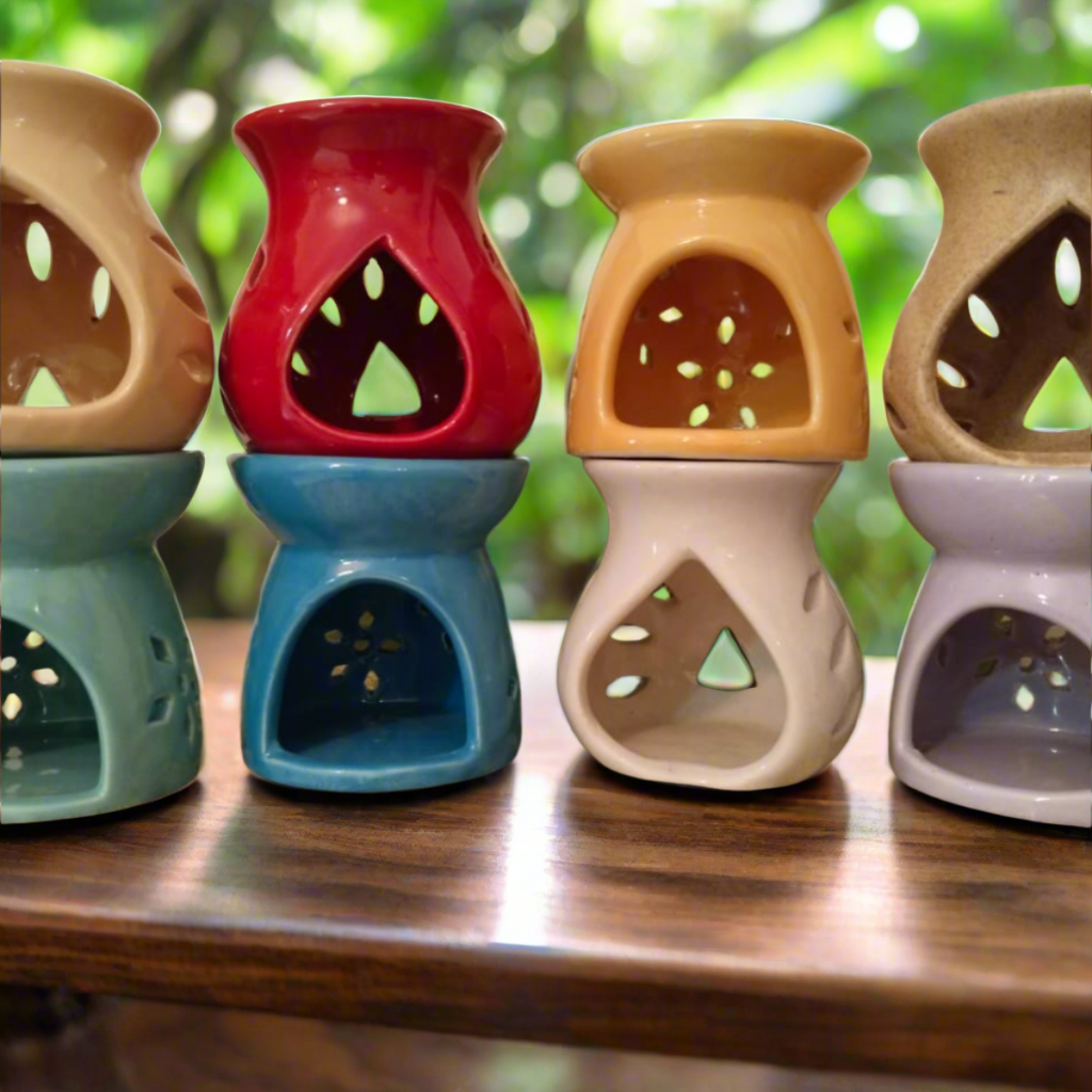 Diffuser with Scented T Light Candles (6 Nos)