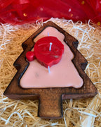 Christmas Tree Wooden Base with Santa Face1