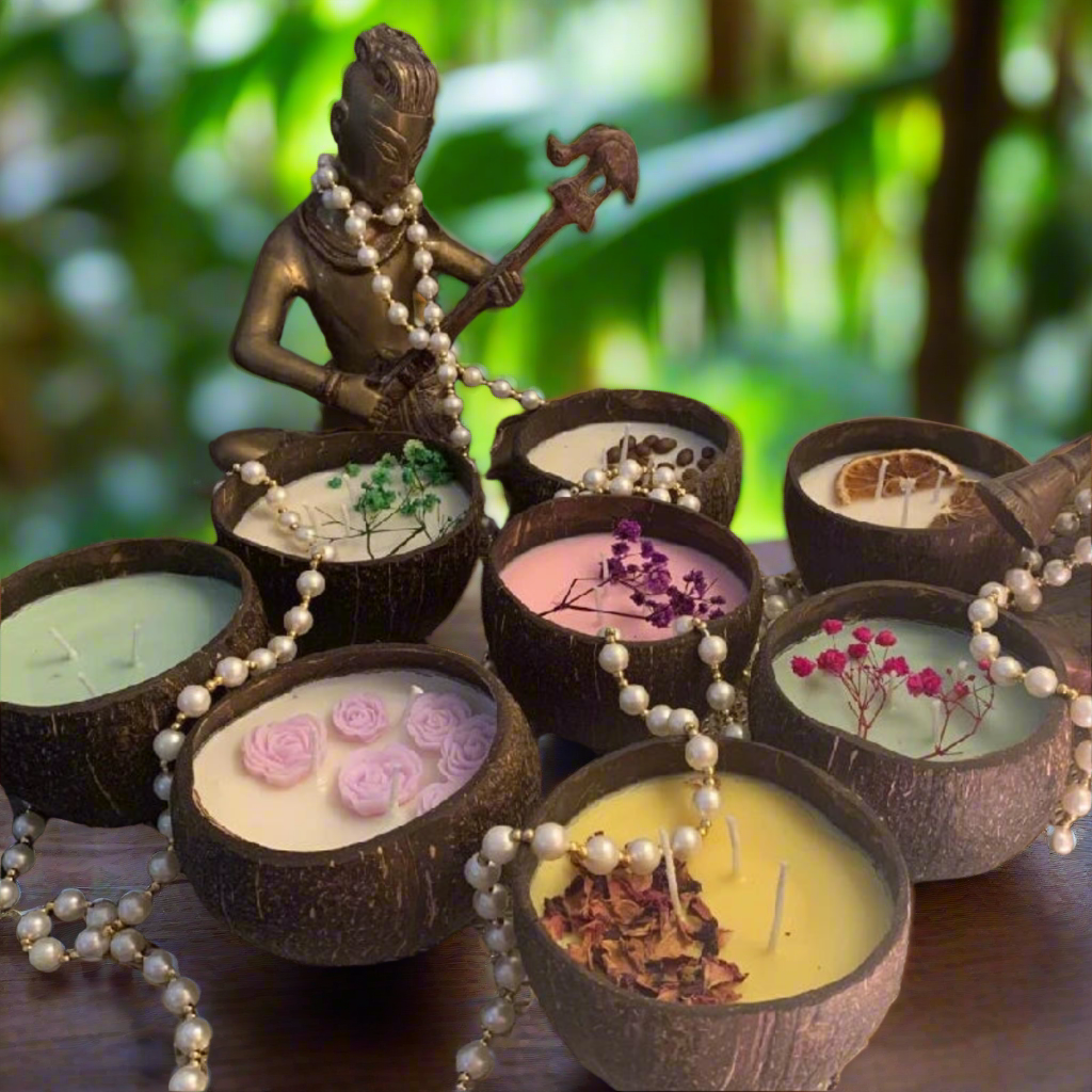 Coconut Shell Scented Candles