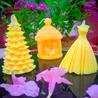 Combo Set of 3 Designer Pure Natural Wax Scented Candles