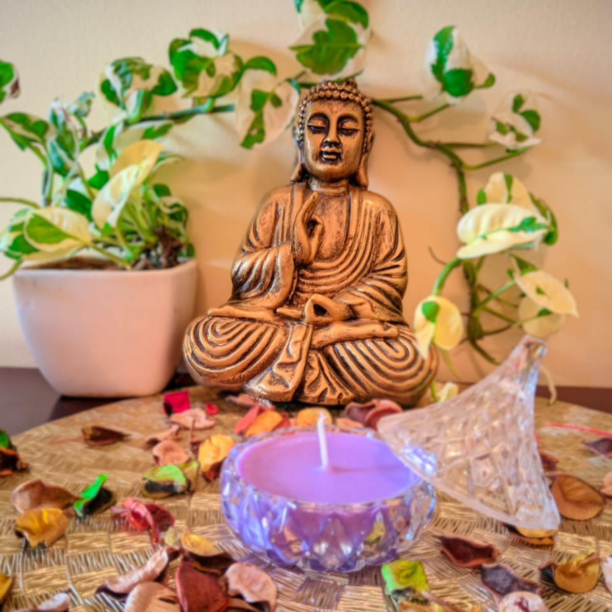 Crystal Drop Shaped Scented Candle Lavender