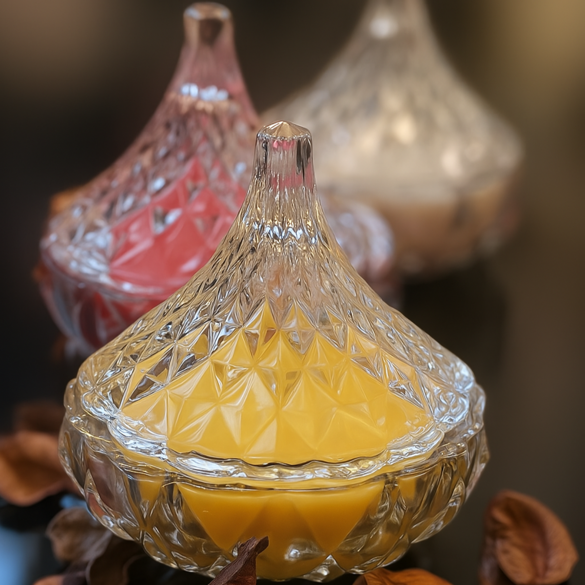 Crystal Drop Shaped Scented Candle Mangochilli Margarita