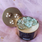 Designer Tin Box Scented Candle lemongrass