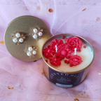 Designer Tin Box Scented Candle Rose