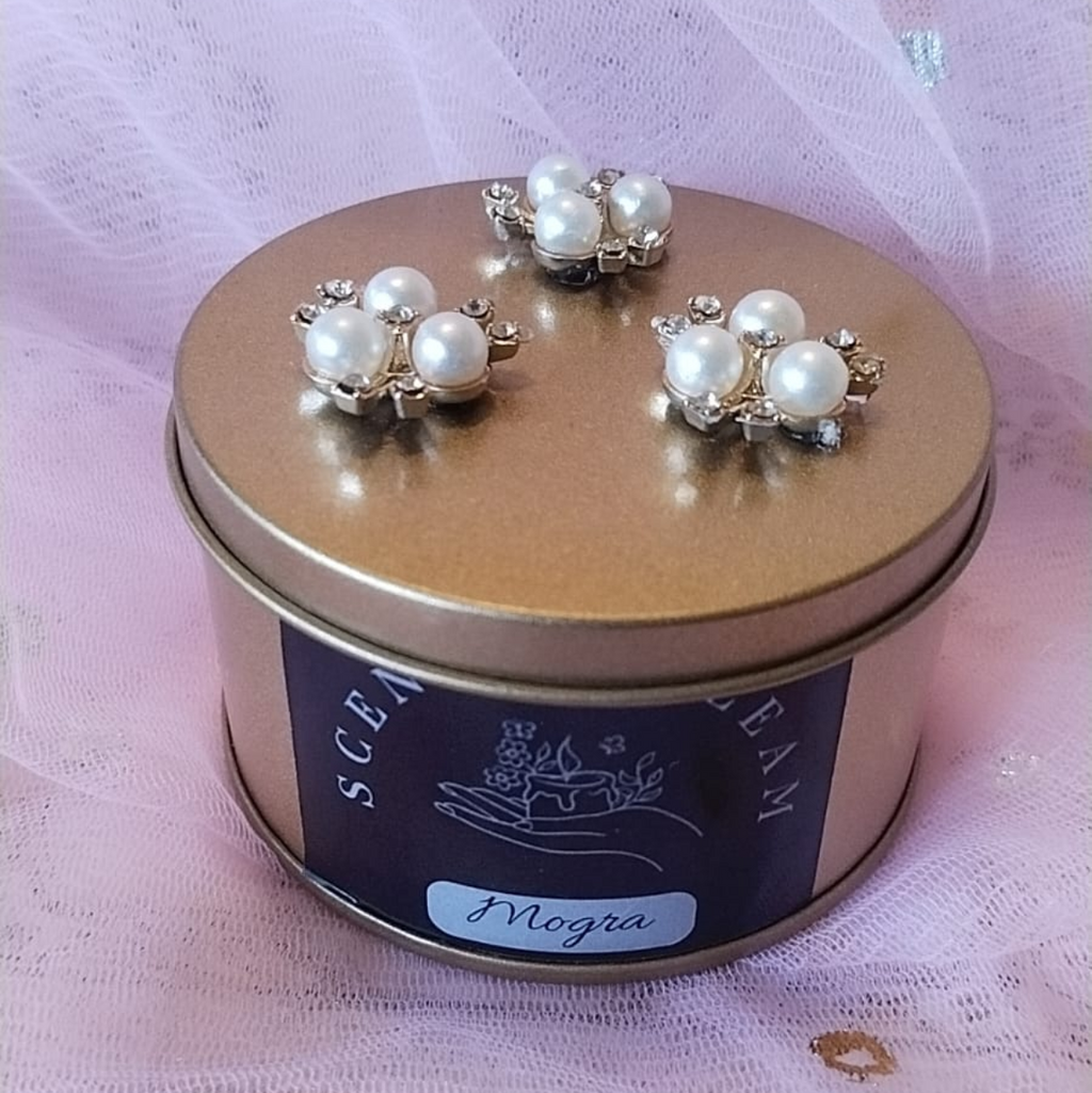 Designer Tin Box Scented Candle Mogra1