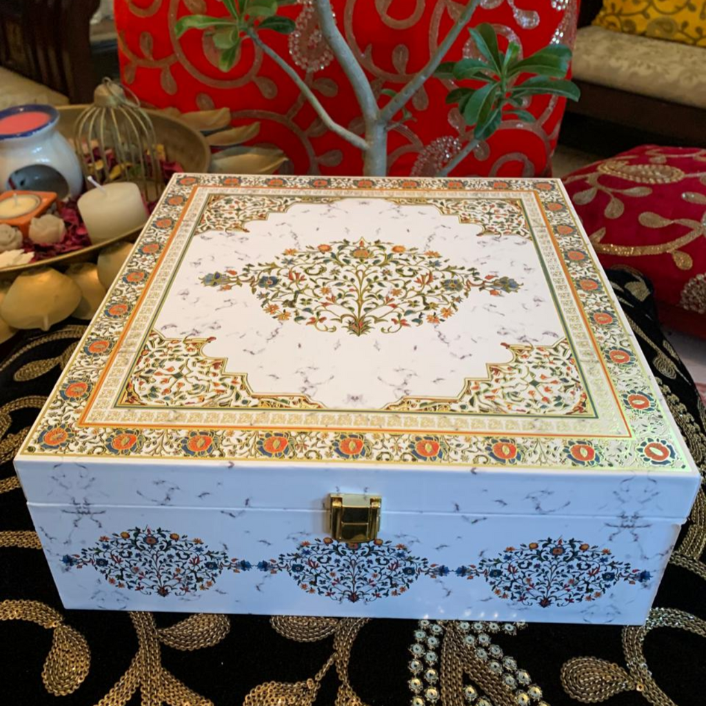 Diwali Gift Hamper with Metallic Jar Candle