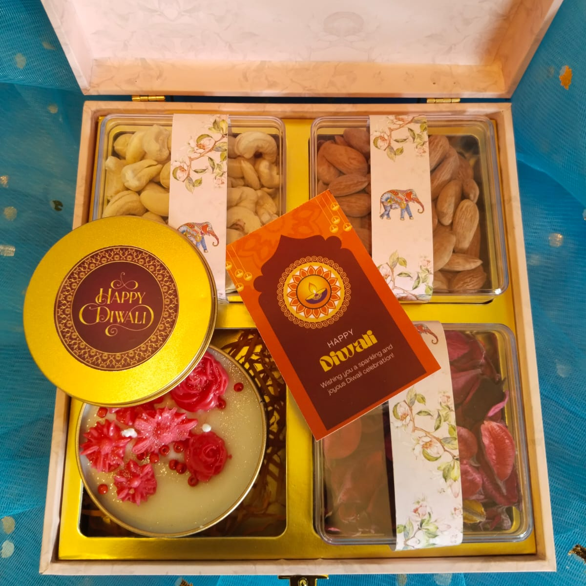 Diwali Gift Hampers with Dry Fruits & Potpourri Packs