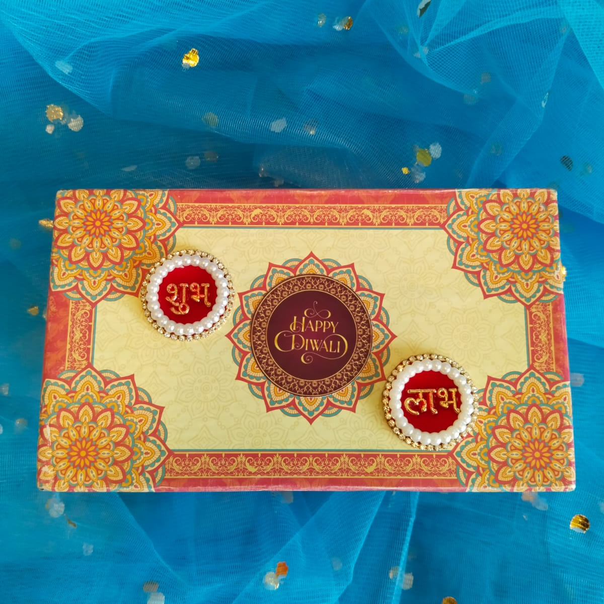 Diwali Gift Hamper with Designer Scented Concrete Candle, pack of Dry Fruits1