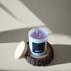 Frosted Scented Glass Jar Candle Lavender 1