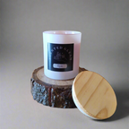 Frosted Scented Glass Jar Candle Rose1