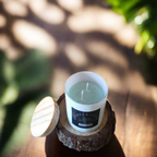 Frosted Scented Glass Jar Candle Lemongrass1