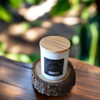 Frosted Scented Glass Jar Candle Lemongrass