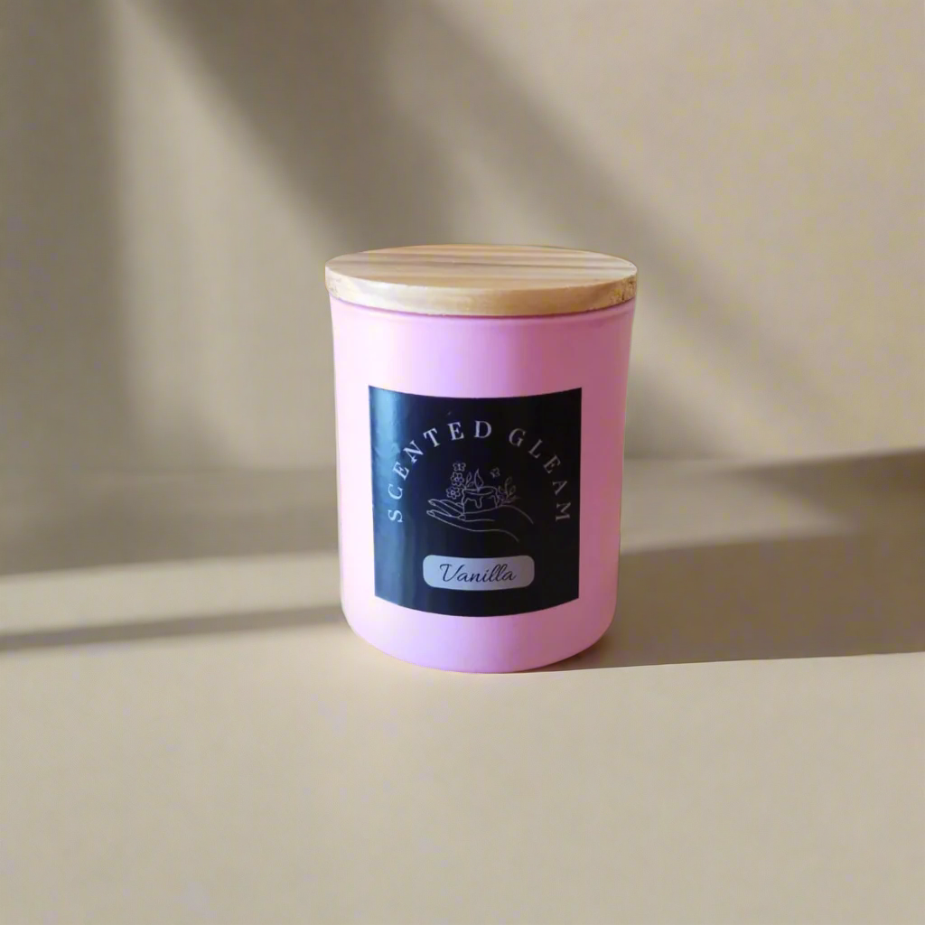 Frosted Glass Jar Scented Candle