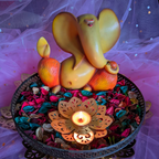 Golden Metallic Designer Diya Candle2