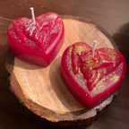 Heart Shaped Scented Candle Rose