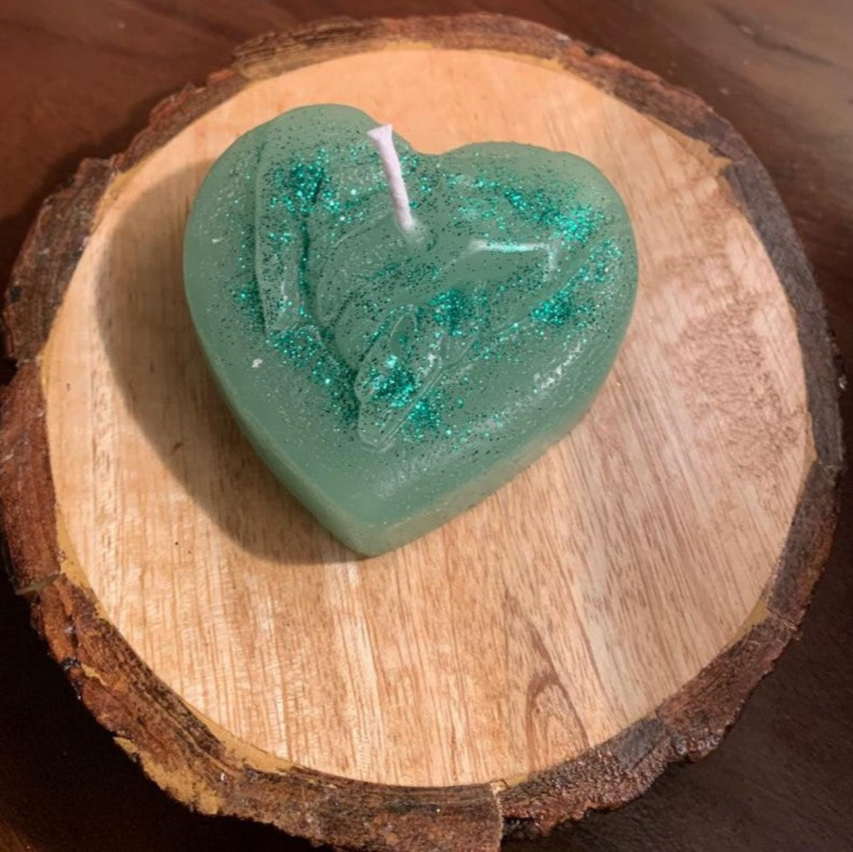 Heart Shaped Scented Candle Lemon grass