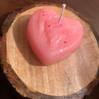 Heart Shaped Scented Candle Rose