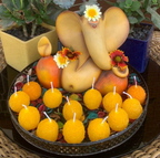 Laddoo Shaped Scented Candle Pack of 5