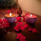 Mandala Tin Box Scented Candle Onion Pink