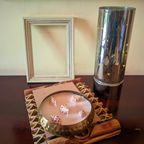 Metal Hammered Urli Scented Candle 5Inch Mogra1