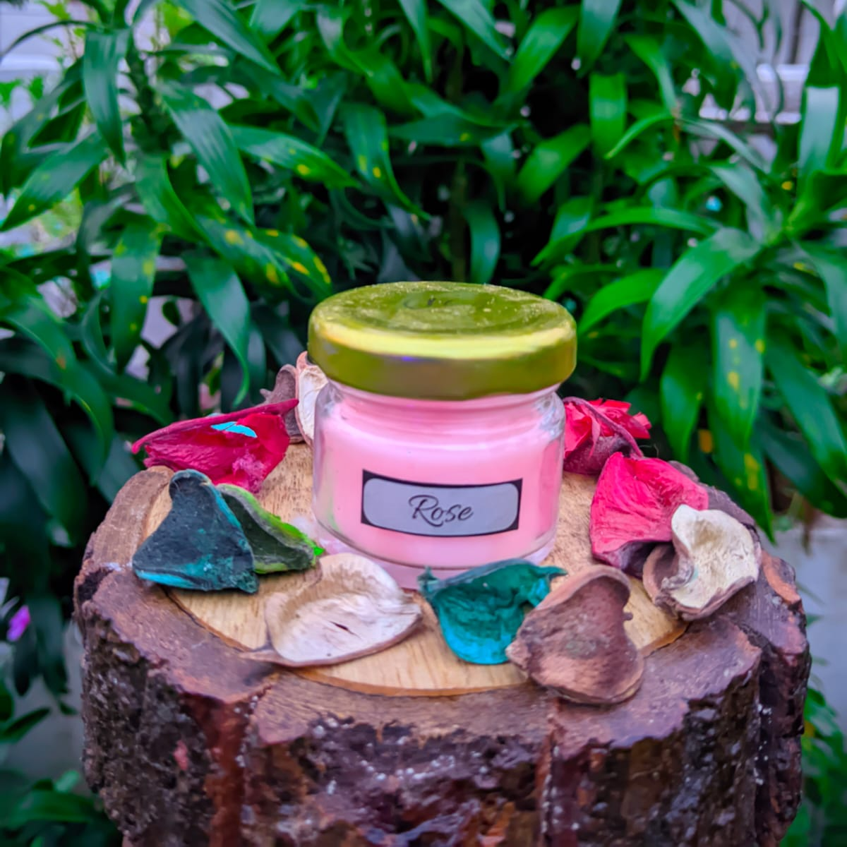 Mini Glaas Jar Scented Candle Rose