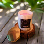 Premium Glass Jar Scented Candle Lavender