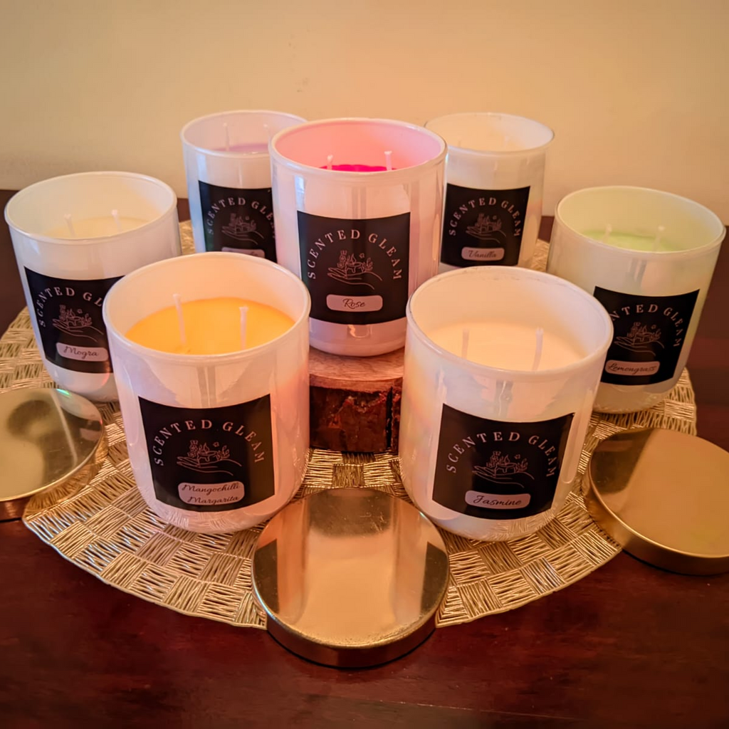 Premium Glass Jar Scented Candle