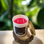 Premium Glass Jar Scented Candle Rose