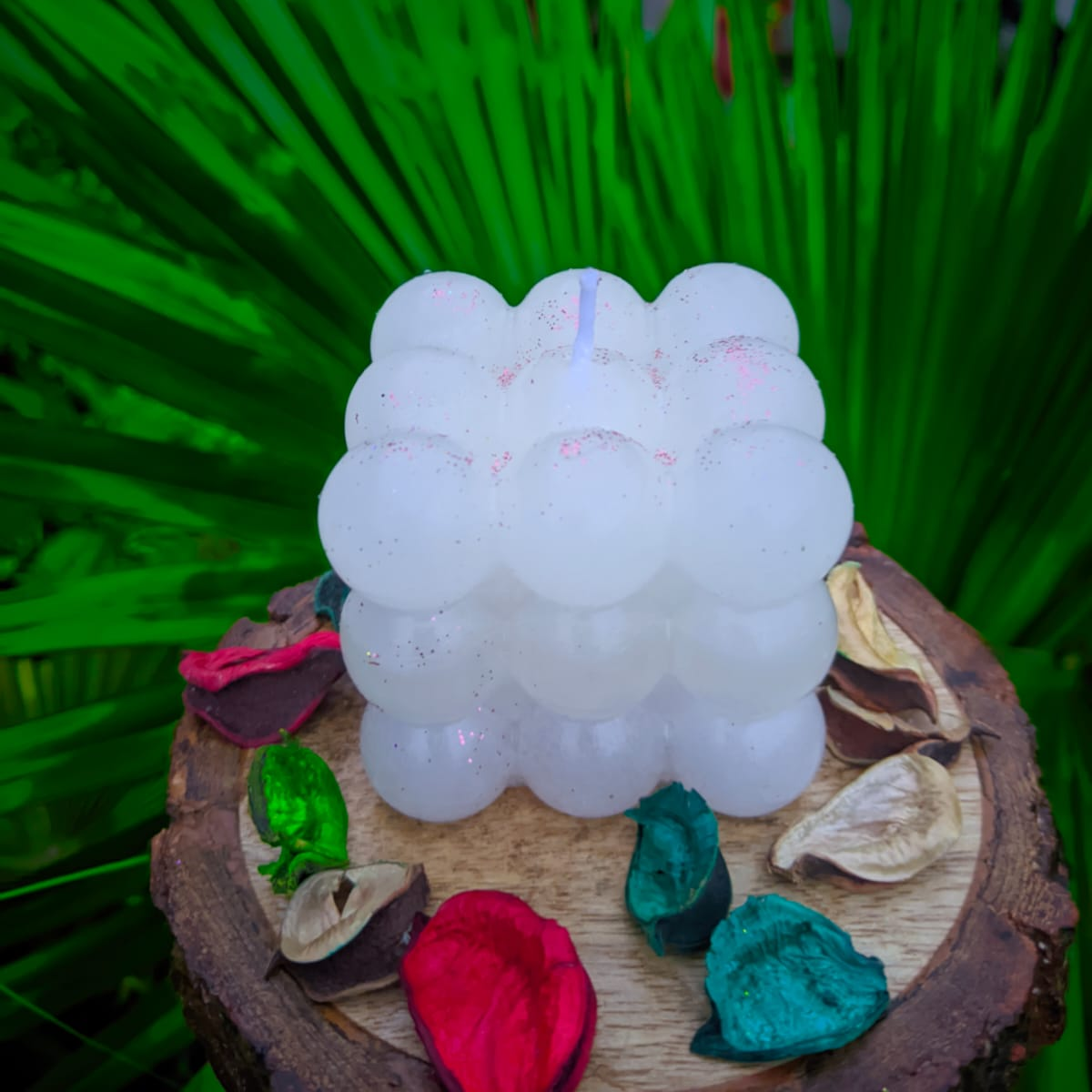 Scented Bubble Candle Mogra