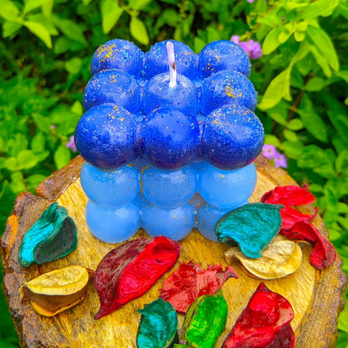 Scented Bubble Candle Lavender