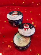 Christmas Design Tin Box Scented Candle - Pack of 1