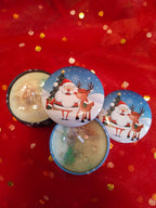 Christmas Design Tin Box Scented Candle - Pack of 1