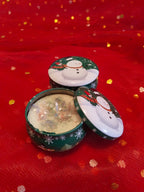 Christmas Design Tin Box Scented Candle - Pack of 1