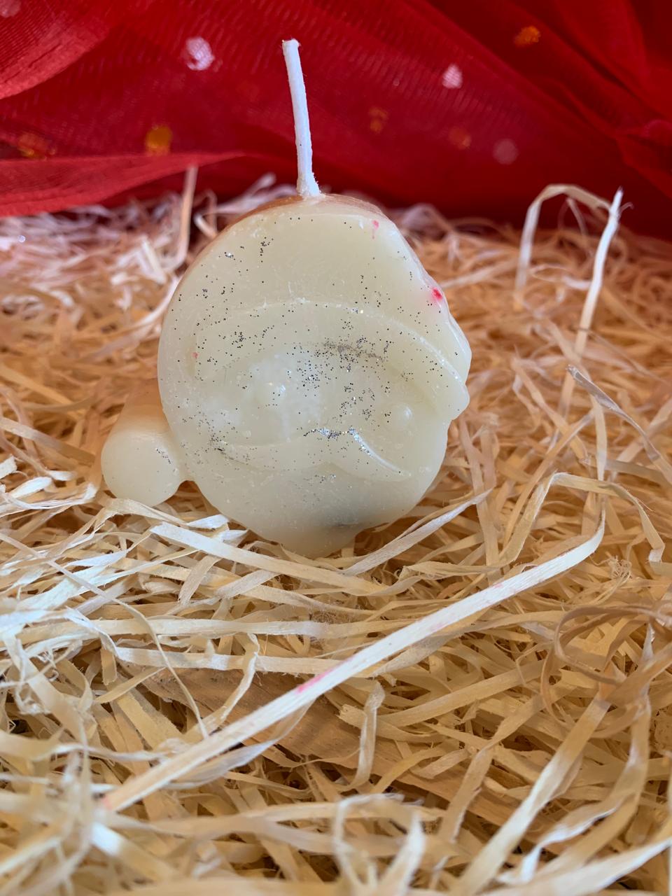 Christmas Santa Face Scented Candle - Pack of 2