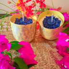 Yellow Metal Jar Scented Candle Lavender