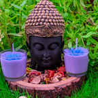 votive scented glass jar candle Lavender